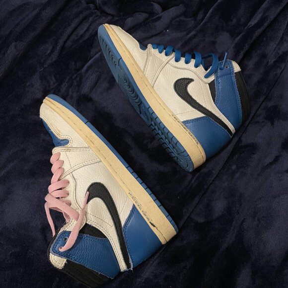 Nike Kids Jordan 1 Retro High OG SP Fragment X Travis Scott size 4 - Picture 1 of 10